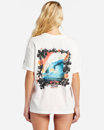 2 Pipeline Floral - Oversized T-Shirt for Women White ABJZT01245 Billabong