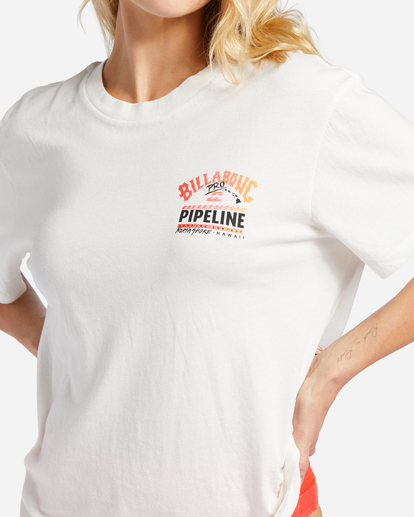 4 Pipeline Floral - Camiseta Extragrande para Mujer Blanco ABJZT01245 Billabong