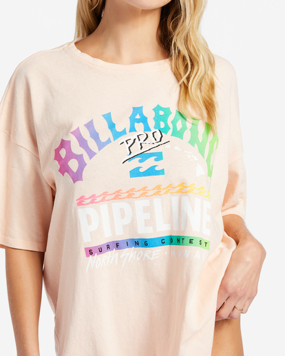 3 Pro Pipeline Oversized T-Shirt Pink ABJZT01246 Billabong