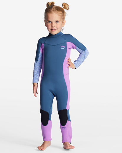 0 Girls 2-6 3/2 Synergy Back Zip Steamer Wetsuit  ABOW100100 Billabong