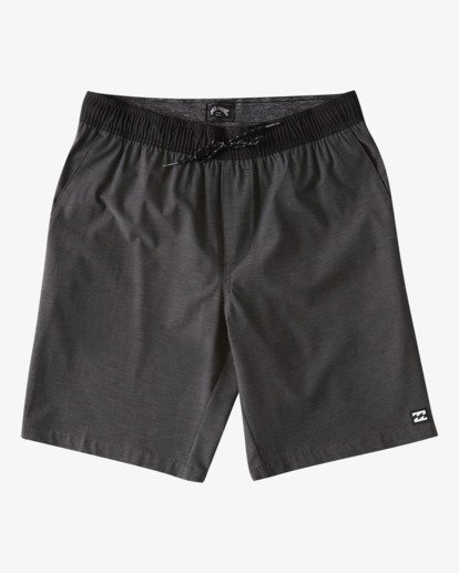 0 Boys' (2-7) Crossfire Elastic Waist Shorts 13" Black ABTWS03001 Billabong