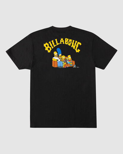 1 Boys' (2-7) The Simpsons Family Couch Organic Short Sleeve T-Shirt Black ABTZT00178 Billabong
