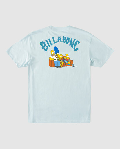 1 Boys' (2-7) The Simpsons Family Couch Organic Short Sleeve T-Shirt Blue ABTZT00178 Billabong