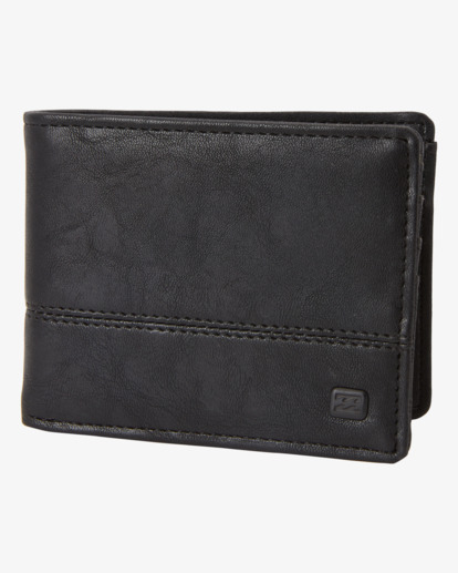 0 Dimension - Kunstleder Bi-fold Portemonnaie Schwarz ABYAA00224 Billabong