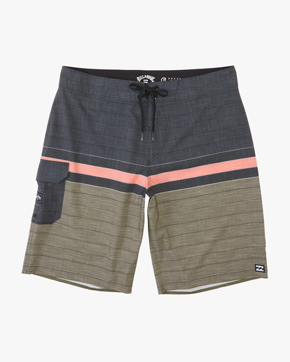 0 All Day Heather Stripe Pro Boardshorts 20" Green ABYBS00112 Billabong