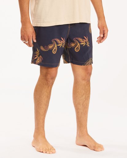 5 Wrangler Hazy Paisley Layback Boardshorts 17"  ABYBS00197 Billabong