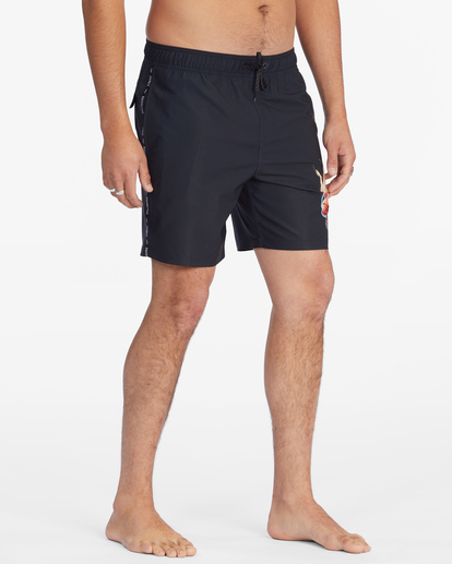 4 Kamea Burn Layback Boardshorts 16" Black ABYBS00323 Billabong