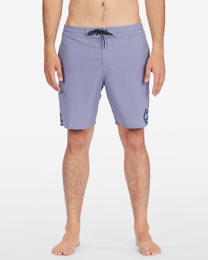 2 D Bah Lo Tide Boardshorts 18" Purple ABYBS00347 Billabong