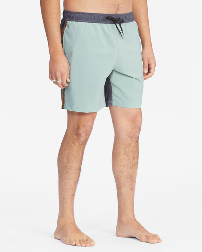 4 All Day Pigment Layback Boardshorts 17" Green ABYBS00362 Billabong