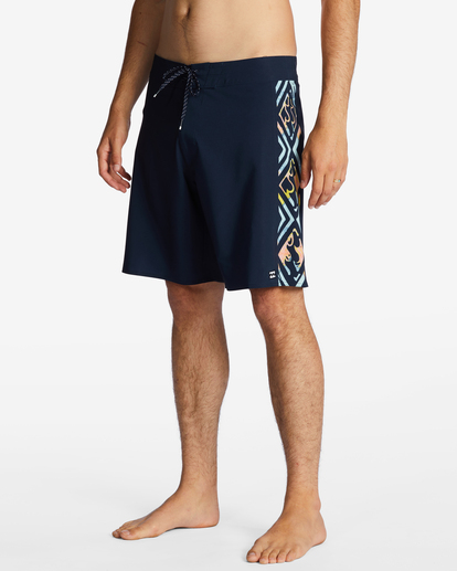 3 D Bah Ciclo Pro Performance 18" Boardshorts Blue ABYBS00386 Billabong