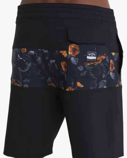 9 Kamea Lava Floral Tribong - Boardshorts für Männer Schwarz ABYBS00425 Billabong