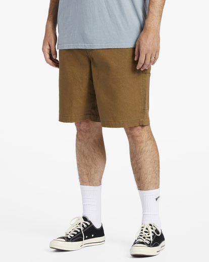 1 Union Jean Carpenter Shorts Brown ABYDS00103 Billabong