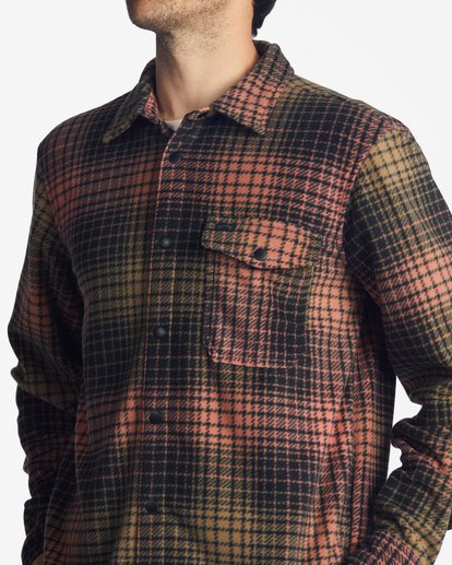 3 A/Div Furnace Flannel Shirt Orange ABYFT00101 Billabong
