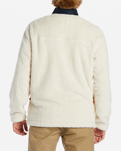 3 Glacier - Mock Neck Fleece for Men White ABYFT00218 Billabong