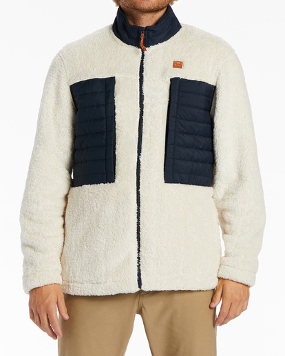 1 Glacier - Fleece met Col voor Heren White ABYFT00218 Billabong