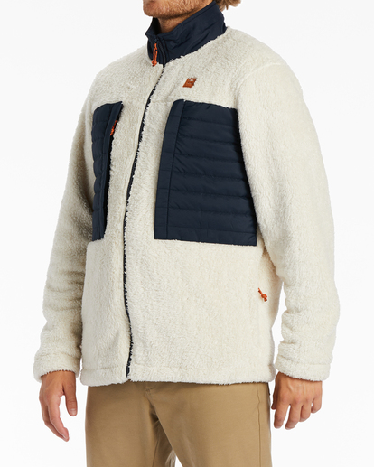 4 Glacier - Fleecejacke mit Stehkragen für Männer Weiss ABYFT00218 Billabong