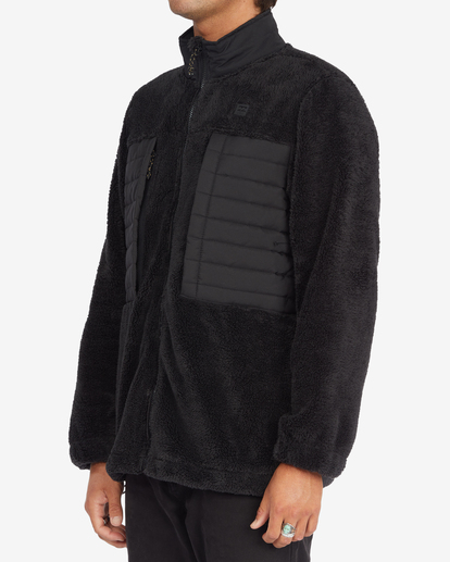 1 A/Div Glacier Mock Neck Zip-Up Jacket Black ABYFT00218 Billabong