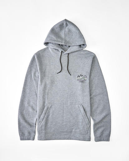 6 A/Div Compass Pullover Hoodie Grey ABYFT00222 Billabong