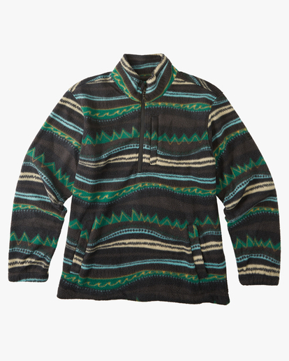 6 A/Div Boundary Half-Zip Mock Neck Pullover Black ABYFT00231 Billabong