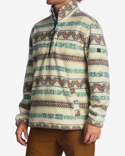 1 A/Div Boundary Half-Zip Mock Neck Pullover Beige ABYFT00231 Billabong