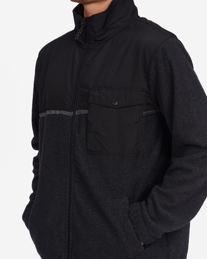4 A/Div Boundary Trail Zip-Up Fleece Black ABYFT00313 Billabong