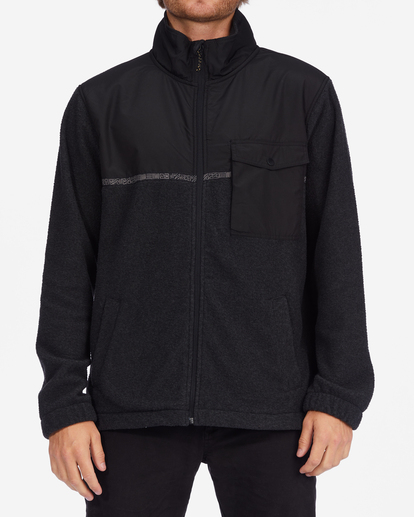 0 A/Div Boundary Trail Zip-Up Fleece Black ABYFT00313 Billabong