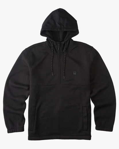 6 A/Div Boundary Hooded Half-Zip Pullover Black ABYFT00317 Billabong