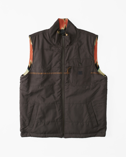 12 Trail - Omkeerbaar Vest met Colhals en Rits voor Heren Black ABYFT00356 Billabong