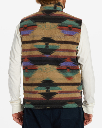 5 Trail - Omkeerbaar Vest met Colhals en Rits voor Heren Blue ABYFT00356 Billabong