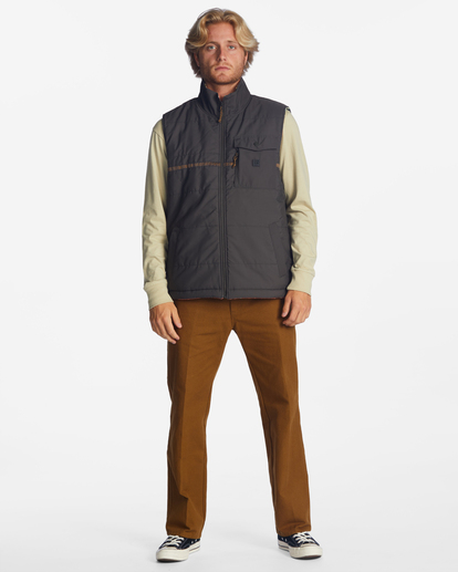 5 A/Div Trail Reversible Full-Zip Vest Black ABYFT00356 Billabong