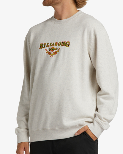 3 Re-Issue - Felpa da Uomo Gray ABYFT00370 Billabong