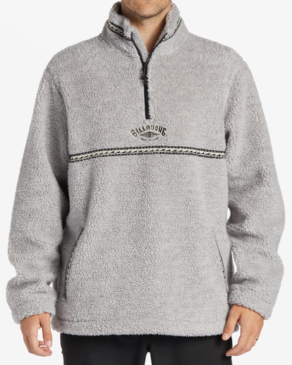 2 Boundary Tombstone - Felpa con Semi Zip da Uomo White ABYFT00432 Billabong