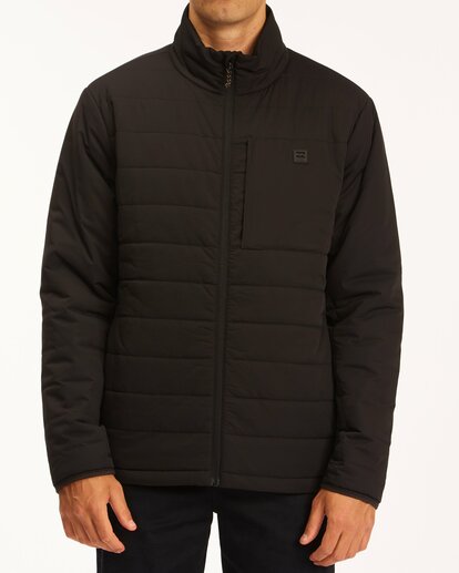 2 A/Div Journey Plus Mock Neck Zip-Up Jacket Black ABYJK00112 Billabong