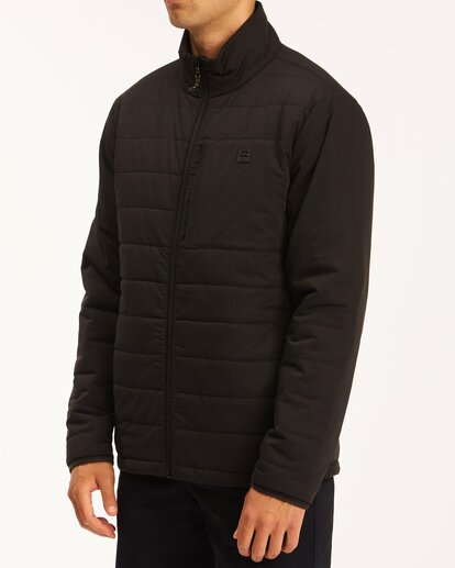 7 A/Div Journey Plus Mock Neck Zip-Up Jacket Black ABYJK00112 Billabong