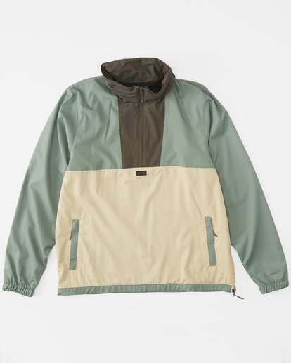 7 A/Div Windswell Anorak Windbreaker Green ABYJK00117 Billabong