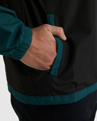 5 A/Div Windswell Anorak Windbreaker Jacket Green ABYJK00117 Billabong