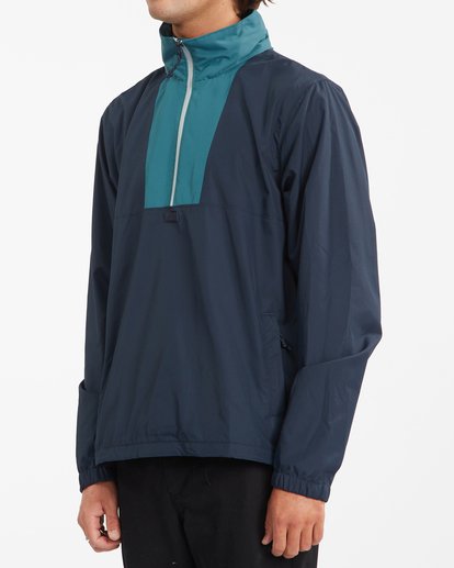 3 A/Div Windswell Anorak Windbreaker Jacket Blue ABYJK00117 Billabong
