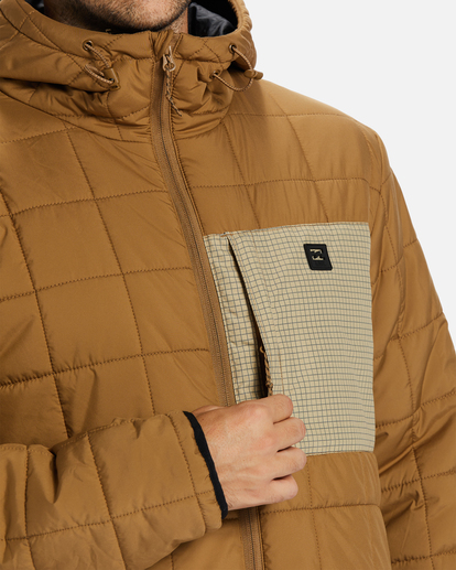 6 A/Div Journey Puffer Jacket Brown ABYJK00162 Billabong