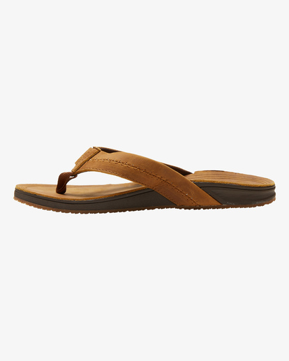 3 Brunswick Leather Thong Sandals Brown ABYL100008 Billabong