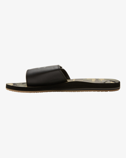 3 All Day Impact Print Slide Sandals Black ABYL100012 Billabong