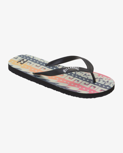 1 Tides - Chanclas de playa para Hombre Negro ABYL100037 Billabong