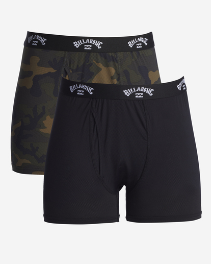 0 2-Pack Performance Boxer Briefs Green ABYLW00104 Billabong