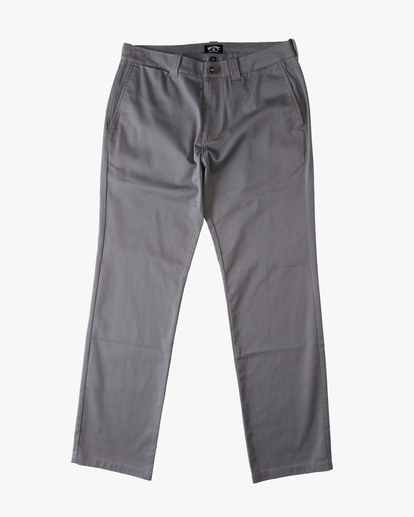 4 Carter Stretch Chino Pants Grey ABYNP00110 Billabong