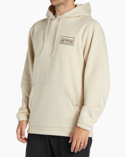 3 Compass - Pullover con cappuccio da Uomo Beige ABYSF00116 Billabong