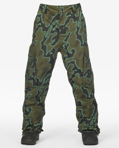 7 A/Div Transport 15K Insulated Snow Pants Green ABYTP00103 Billabong