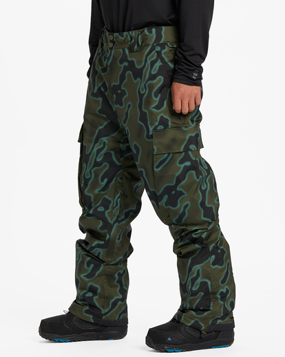 1 A/Div Transport 15K Insulated Snow Pants Green ABYTP00103 Billabong