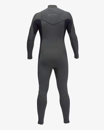 3 4/3 Revolution Chest Zip Steamer Wetsuit Black ABYW100128 Billabong