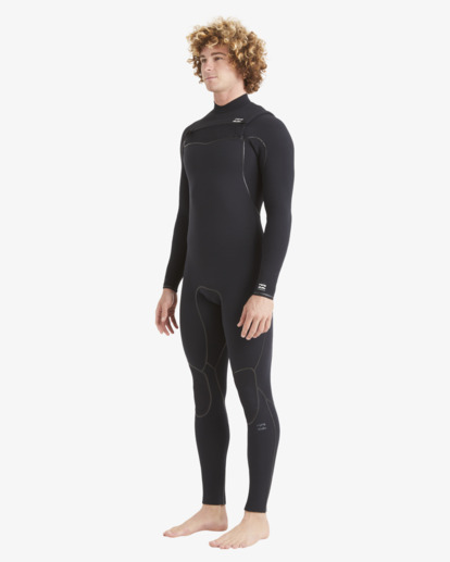 7 4/3mm Furnace - Chest Zip Wetsuit for Men Black ABYW100187 Billabong