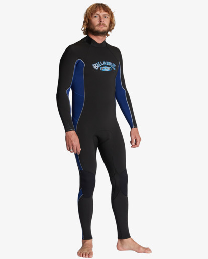 3 3/2mm Absolute 2022 - Back Zip Wetsuit for Men Blue ABYW100211 Billabong