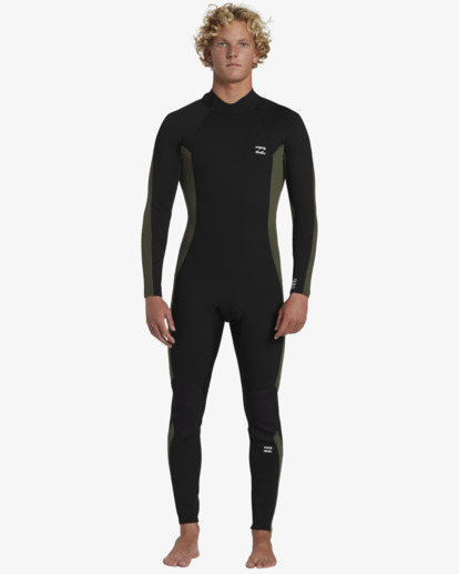 0 3/2mm Foil - Back Zip Wetsuit for Men Green ABYW100233 Billabong